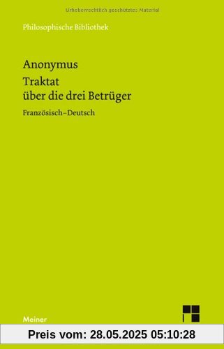 Traktat über die drei Betrüger. Traite des trois imposteurs