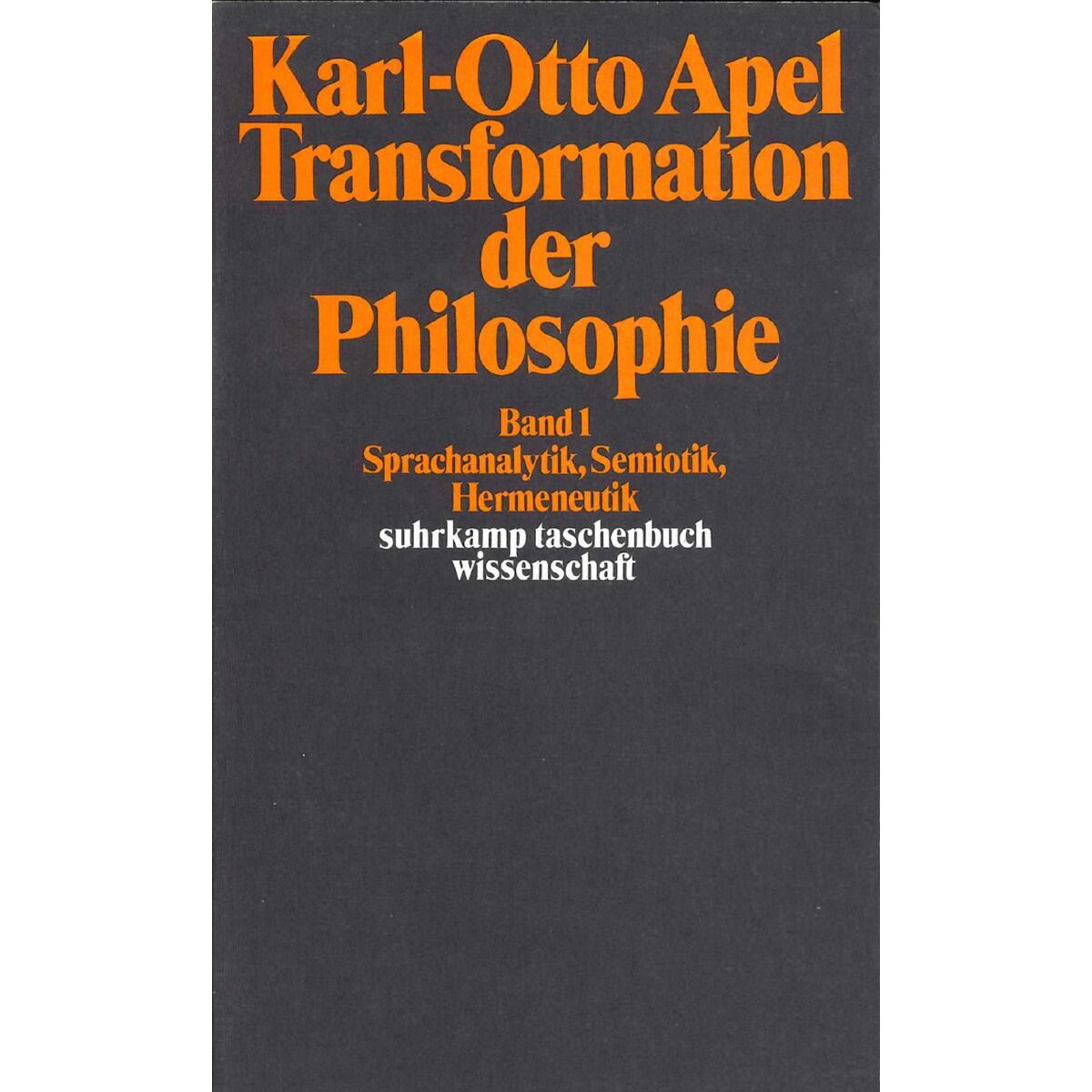 Transformation der Philosophie Transformation der Philosophie von Suhrkamp Verlag AG