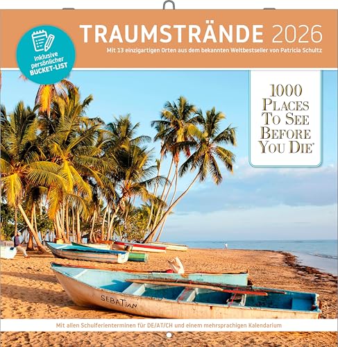 Traumstrände: 1000 Places Broschürenkalender von Vista Point Verlag GmbH