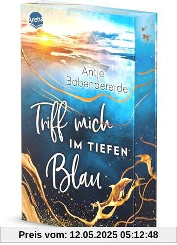 Triff mich im tiefen Blau: Zartbitterer Liebesroman auf einer rau-romantischen Hebriden-Insel am Rande Schottlands vor dem Hintergrund brandaktueller ... (Mit Farbschnitt in der 1. Auflage)