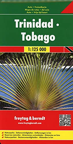 Trinidad - Tobago, Autokarte 1:125.000: Auto- und Freizeitkarte. Naturparks, Sehenswürdigkeiten, Entfernungen in km (freytag & berndt Auto + Freizeitkarten, Band 143)
