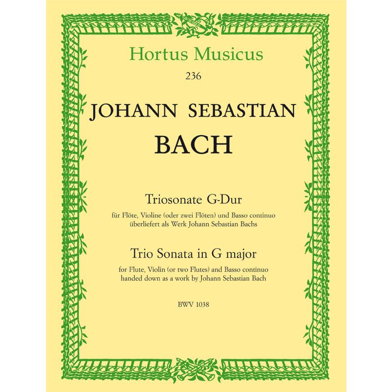 Triosonate G-Dur BWV 1038