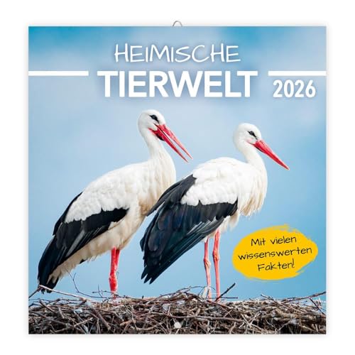 Trötsch Broschürenkalender Heimische Tierwelt 2026: Wandplaner von TROTSCH