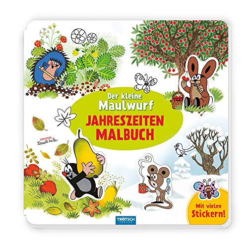 Trötsch Der kleine Maulwurf Jahreszeitenmalbuch Sticker und Malbuch: Beschäftigungsbuch Stickerbuch Malbuch Trötsch Der kleine Maulwurf Jahreszeitenmalbuch Sticker und Malbuch: Beschäftigungsbuch Stickerbuch Malbuch