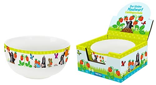 Trötsch Der kleine Maulwurf Lieblingsschale Erdbeere: Aus Porzellan mit Geschenkverpackung