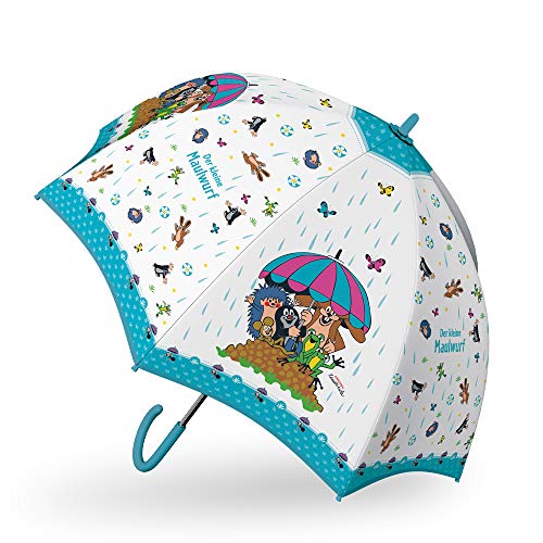 Trötsch Der kleine Maulwurf Regenschirm Maulwurf blau: Kinder Regenschirm Trötsch Der kleine Maulwurf Regenschirm Maulwurf blau: Kinder Regenschirm