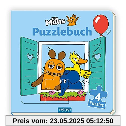 Trötsch Die Maus Puzzlebuch: Kinderbuch Beschäftigungsbuch Entdeckerbuch Puzzlebuch