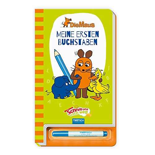 Meine ersten Buchstaben Die Maus Schreib-und-wisch-weg-Übungsbuch mit Stift, Die Sendung mit der Maus: Übungsbuch Vorschulbuch Beschäftigungsbuch Meine ersten Buchstaben Die Maus Schreib-und-wisch-weg-Übungsbuch mit Stift, Die Sendung mit der Maus: Übungsbuch Vorschulbuch Beschäftigungsbuch