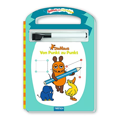 Trötsch Die Maus Schreib und wisch weg Pappenbuch Von Punkt zu Punkt: Übungsbuch Lernheft Vorschule Grundschule Trötsch Die Maus Schreib und wisch weg Pappenbuch Von Punkt zu Punkt: Übungsbuch Lernheft Vorschule Grundschule