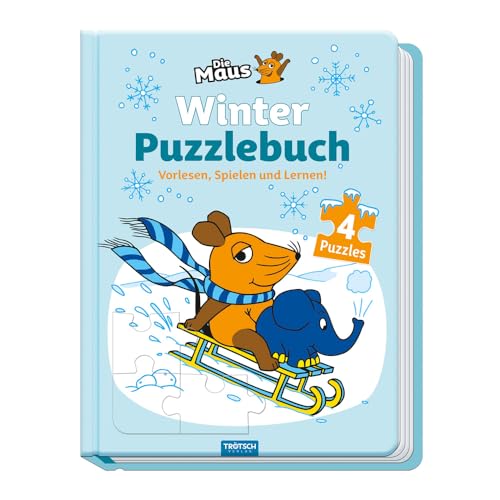 Trötsch Die Maus Winter-Puzzlebuch Puzzlebuch: Beschäftigungsbuch Entdeckerbuch Puzzlebuch