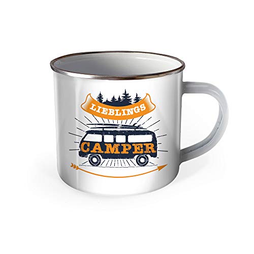 Trötsch Emaille Becher Camping Tasse Lieblings Camper: Kaffeetasse Teetasse Geschenkidee Geschenk Tasse Emaillebecher Trötsch Emaille Becher Camping Tasse Lieblings Camper: Kaffeetasse Teetasse Geschenkidee Geschenk Tasse Emaillebecher
