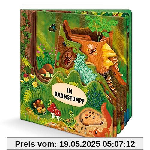 Trötsch Fensterbuch Im Baumstumpf: Entdeckerbuch Beschäftigungsbuch Spielbuch (Erstes Wissen)