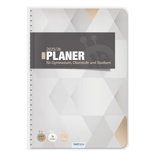 TRÖTSCH - Gymnasialplaner Light 25/26: Planer Schülerkalender Hausaufgabenheft Timer für die Oberstufe von TROTSCH