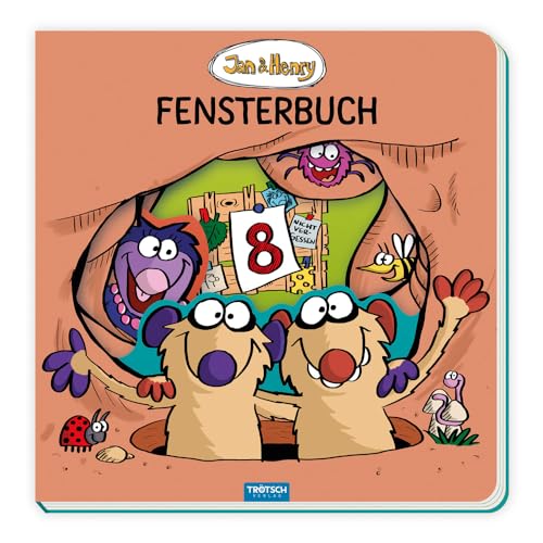 Trötsch Jan und Henry Fensterbuch Pappenbuch: Beschäftigungsbuch Spielbuch Kinderbuch (Jan & Henry) von TROTSCH