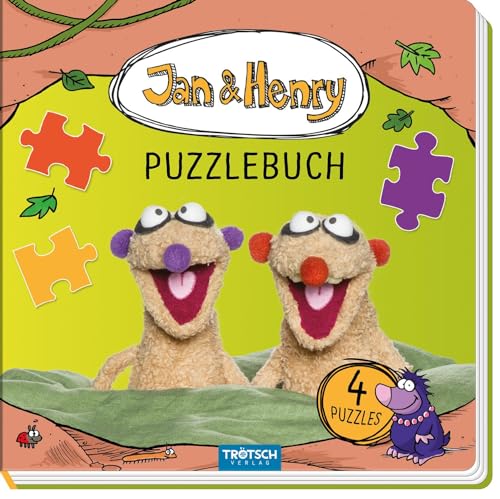 Trötsch Jan und Henry Puzzlebuch mit 4 Puzzle: Beschäftigungsbuch Entdeckerbuch Puzzlebuch
