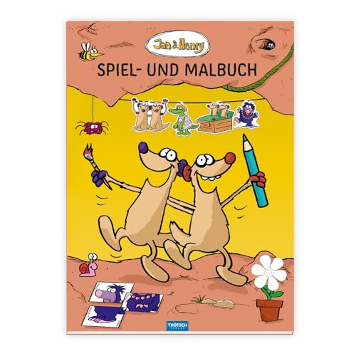 Trötsch Jan und Henry Spiel- und Malbuch: Spielbuch Malbuch Kinderbuch Beschäftigungsbuch (Jan & Henry)