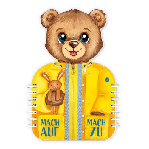 TRÖTSCH - Mach auf mach zu | Spielbuch mit Verschlüssen | Bilderbuch Pappenbuch: Fühl- und Spielbuch Beschäftigungsbuch Kinderbuch Aufmachen Zumachen | Ab 3 Jahren von TROTSCH