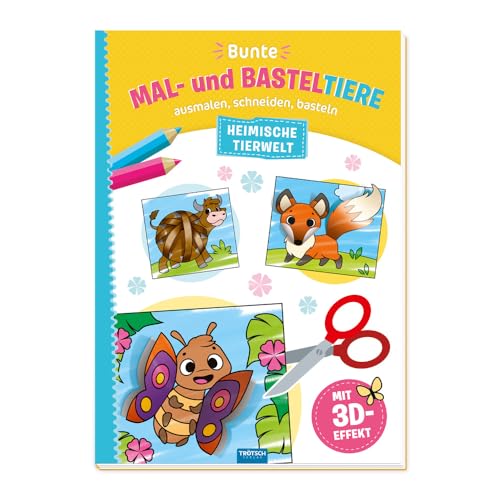Trötsch Malbuch Bastelbuch Bunte Mal- und Basteltiere Heimische Tierwelt: Malbuch Beschäftigungsbuch Ausmalbuch Bastelheft Trötsch Malbuch Bastelbuch Bunte Mal- und Basteltiere Heimische Tierwelt: Malbuch Beschäftigungsbuch Ausmalbuch Bastelheft