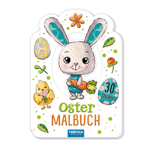 Trötsch Malbuch Ostern Mini-Ostermalbuch mit Stickern: Stickermalbuch Malbuch von TROTSCH