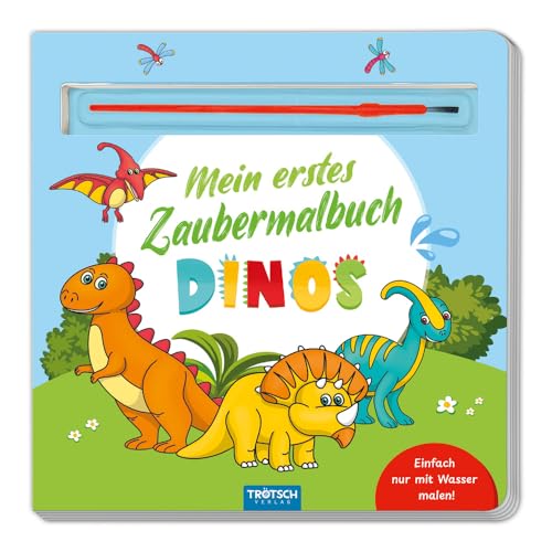 TRÖTSCH - Malbuch mit Pinsel Mein erstes Zaubermalbuch Dinos: Malbuch Ausmalbuch (Ab 2 Jahren) (Dinosaurierwelt: Alles rund um die Dinos) von TROTSCH
