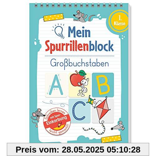 Trötsch Mein Spurrillenblock Großbuchstaben Übungsbuch: Übungsbuch Beschäftigungsbuch Lernbuch