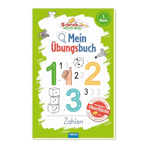 Trötsch Mein Übungsbuch Schreib und wisch weg Zahlen: Übungsbuch Lernheft Vorschule Grundschule von TROTSCH