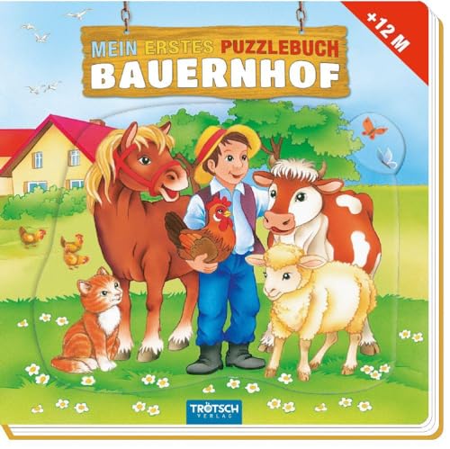 Trötsch Mein erstes Puzzlebuch Bauernhof: 14 X 14cm, 8 Seiten