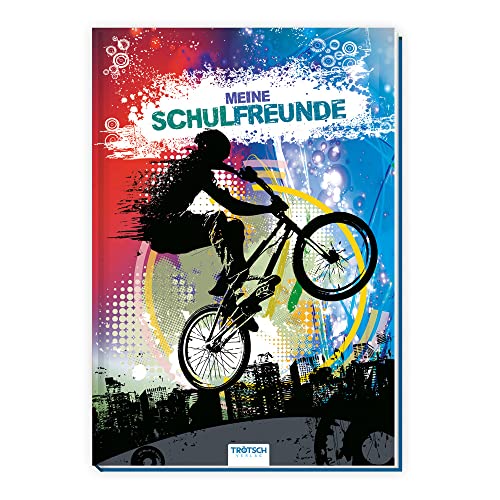 TRÖTSCH - Meine Schulfreunde "BMX" | Freundebuch für Schulfreunde im coolen BMX-Look: Freundealbum Schulfreunde Erinnerungsalbum von TROTSCH