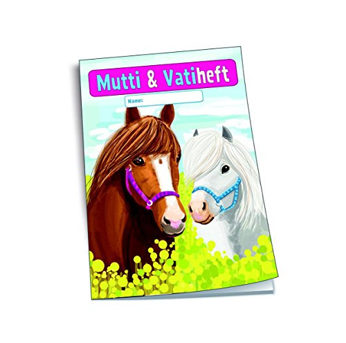Trötsch Mutti und Vatiheft Pferde: A6, 48 linierte Seiten, mit Klarsichtumschlag von Trötsch Verlag GmbH & Co. KG