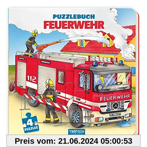 Trötsch Pappenbuch Puzzlebuch Feuerwehr: Beschäftigungsbuch Entdeckerbuch Puzzlebuch