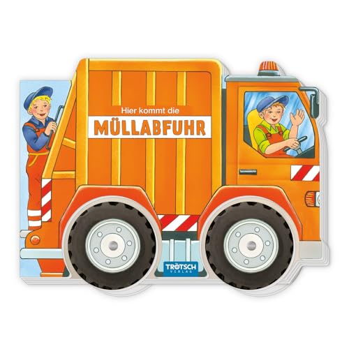 TRÖTSCH - Räderbuch "Hier kommt die Müllabfuhr" | Kinderbuch über den aufregenden Alltag von Müllauto Knut. Liebevoll illustriertes Kinderbuch mit beweglichen Rädern | Ab 1 Jahr TRÖTSCH - Räderbuch "Hier kommt die Müllabfuhr" | Kinderbuch über den aufregenden Alltag von Müllauto Knut. Liebevoll illustriertes Kinderbuch mit beweglichen Rädern | Ab 1 Jahr von TROTSCH