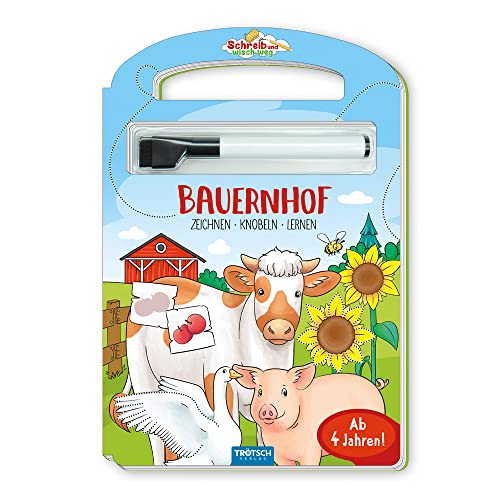 Trötsch Pappenbuch Schreib und wisch weg Pappenbuch Bauernhof: Beschäftigungsbuch Lernbuch Übungsbuch Trötsch Pappenbuch Schreib und wisch weg Pappenbuch Bauernhof: Beschäftigungsbuch Lernbuch Übungsbuch