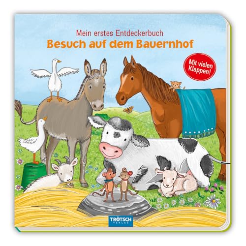 TRÖTSCH - "Mein erstes Entdeckerbuch: Besuch auf dem Bauernhof" | Kinderbuch mit Klappen und süßen Tiergeschichten: Bauernhof Buch mit versteckten Tieren für kleine Entdecker | Ab 3 Jahren TRÖTSCH - "Mein erstes Entdeckerbuch: Besuch auf dem Bauernhof" | Kinderbuch mit Klappen und süßen Tiergeschichten: Bauernhof Buch mit versteckten Tieren für kleine Entdecker | Ab 3 Jahren von TROTSCH