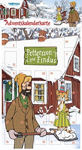 Adventskalender-Karte "Pettersson und Findus": Weihnachtskalender zum Verschicken