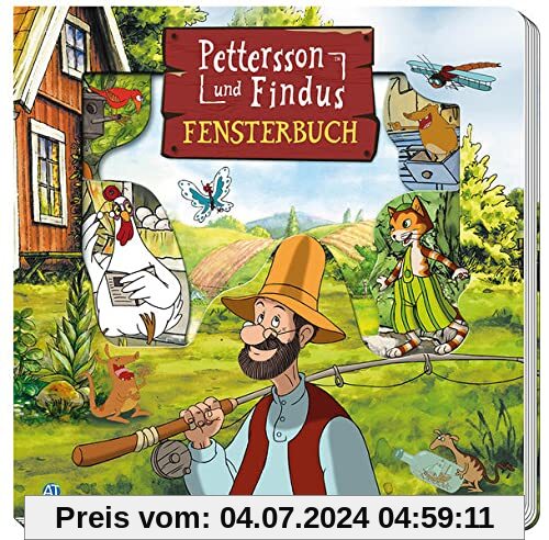 Trötsch Pettersson und Findus Fensterbuch: Entdeckerbuch Beschäftigungsbuch Spielbuch