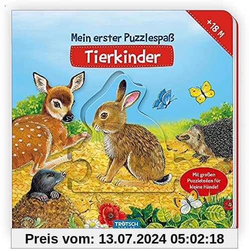 Trötsch Puzzlebuch Mein erster Puzzlespaß Tierkinder: Kinderbuch Beschäftigungsbuch Entdeckerbuch Puzzlebuch