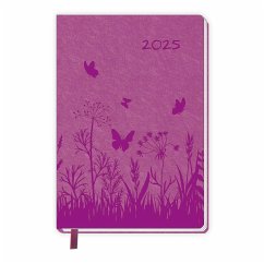 Trötsch Taschenkalender A6 Soft Touch Blumen 2025 von Trötsch