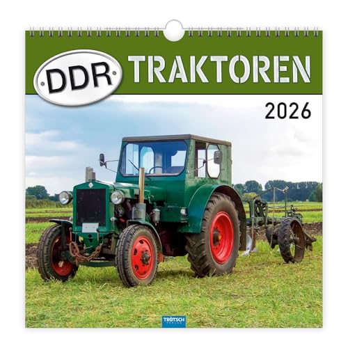 Trötsch Technikkalender DDR-Traktoren 2026: Wandkalender Technikkalender von TROTSCH