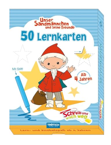 Trötsch Unser Sandmännchen Lernkarten Schreib und wisch weg mit Stift: Übungsheft Lernheft Vorschule Grundschule (Schreib und wisch weg / Lernkarten) Trötsch Unser Sandmännchen Lernkarten Schreib und wisch weg mit Stift: Übungsheft Lernheft Vorschule Grundschule (Schreib und wisch weg / Lernkarten)