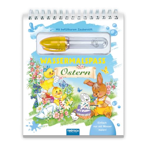 Trötsch Wassermalspaß mit Zauberstift Ostern: Malblock mit nachfüllbarem Wassermalstift Trötsch Wassermalspaß mit Zauberstift Ostern: Malblock mit nachfüllbarem Wassermalstift von TROTSCH