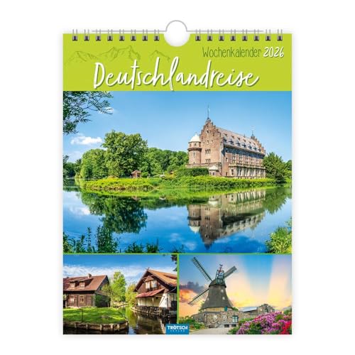 Trötsch Wochenkalender zum Hängen Deutschlandreise 2026: Wandkalender von TROTSCH