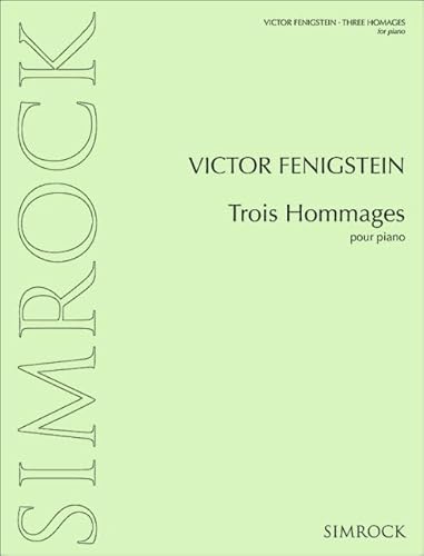Trois Hommages: Klavier. Trois Hommages: Klavier. von Hal Leonard Publishing Corporation