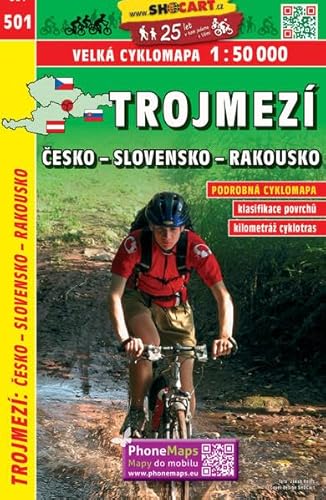 Trojmezí Česko - Slovensko - Rakousko / Dreiländereck Tschechien - Slowakei - Österreich (Radkarte 1:50.000) (SHOCart Radkarte 1:50.000 Tschechien - Dreiländereck, Band 501) von SHOCart