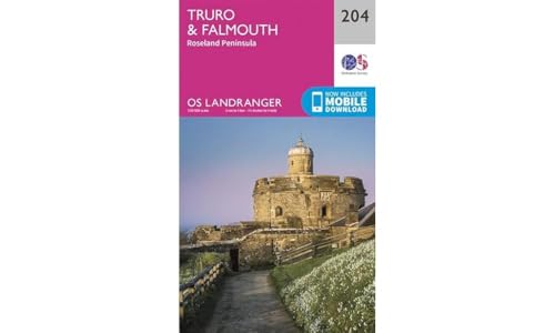 Truro & Falmouth: Roseland Peninsula (OS Landranger Map, Band 204)