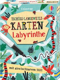 Tschüss-Langeweile-Karten: Labyrinthe von Usborne Verlag