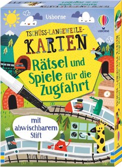 Tschüss-Langeweile-Karten: Rätsel und Spiele für die Zugfahrt von Usborne Verlag