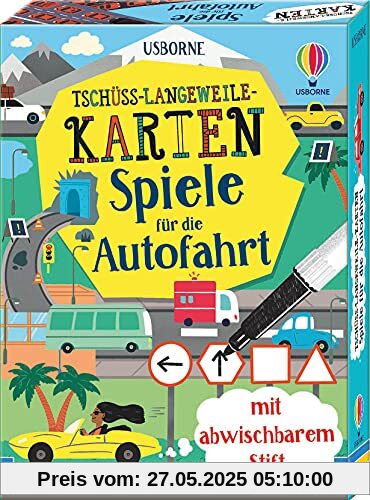 Tschüss-Langeweile-Karten: Spiele für die Autofahrt