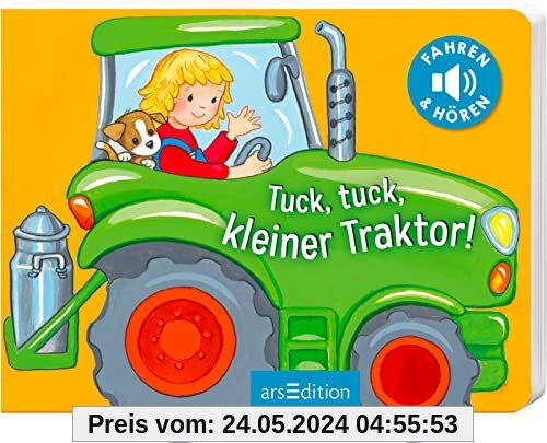 Tuck, tuck, kleiner Traktor!: Fahren und hören | Erstes Soundfahrzeugebuch mit drehbaren Rädern für Kinder ab 12 Monaten