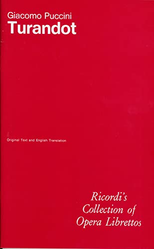 Turandot Libretto: Italian/English von Ricordi