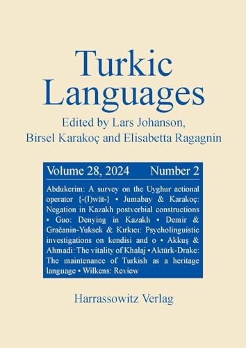 Turkic Languages 28 (2024) 2: DE von Harrassowitz Verlag